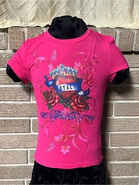 Y2K Pink Graphic Top